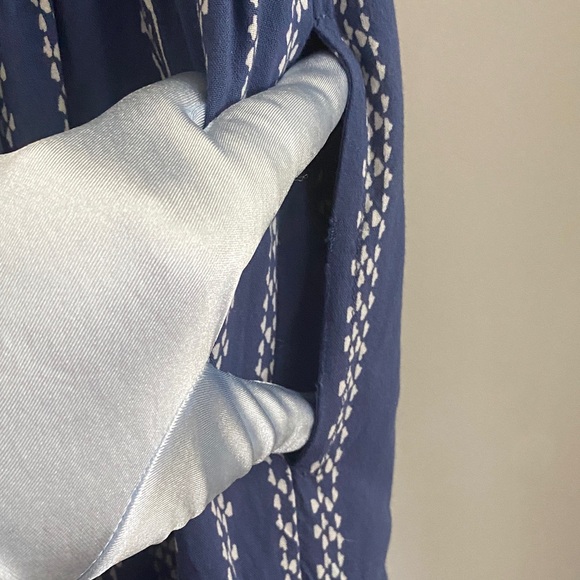 Japna Navy and White Striped Maxi Romper - Picture 5 of 5